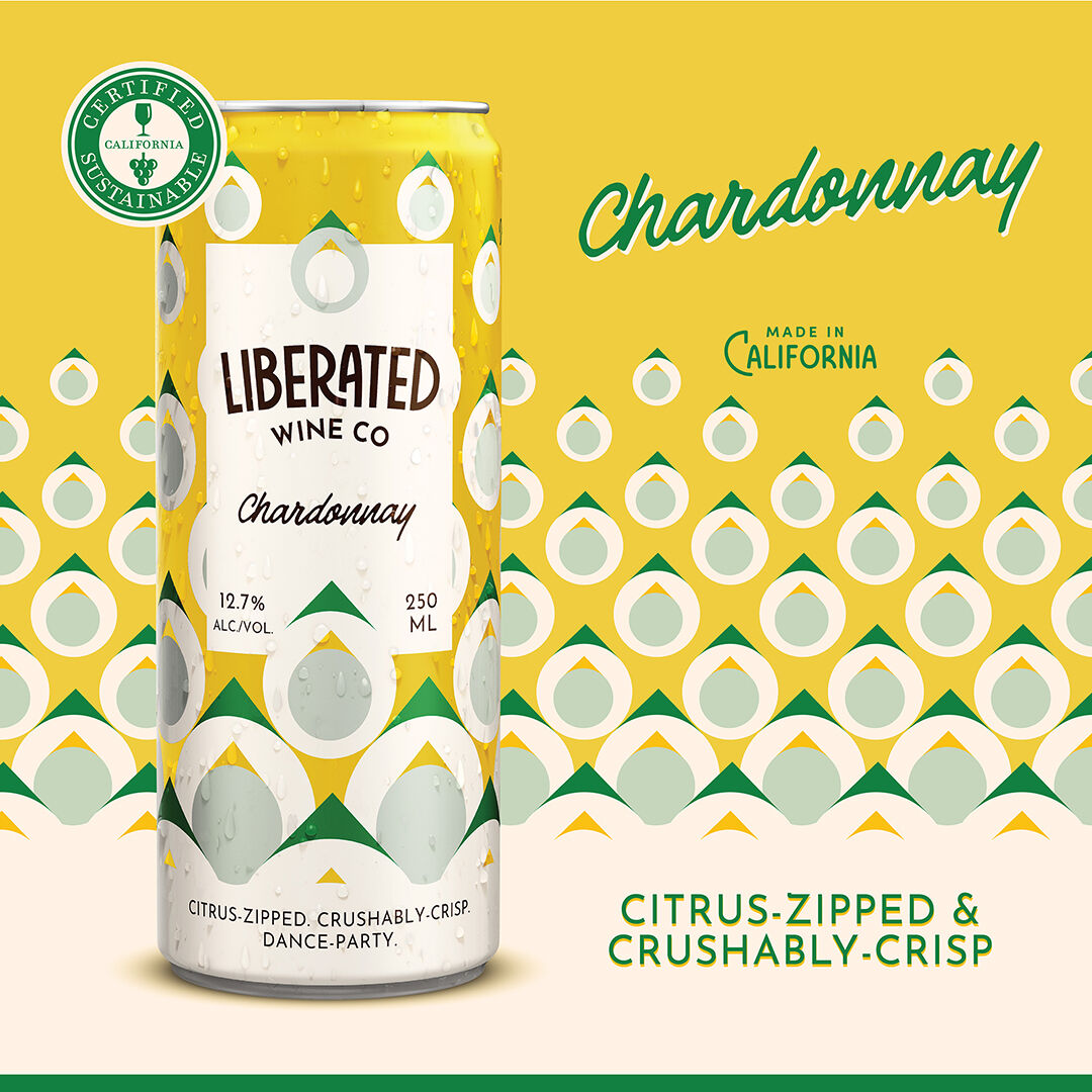 Meet our Chardonnay, Made in California, Citrus-Zipped and Crushably-Crisp